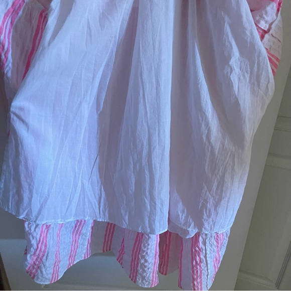 Lilly Pulitzer Jenette Halter Midi Dress Havana Pink Stripes Seersucker Size 10 - Picture 5 of 16